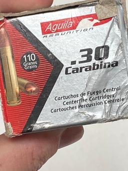 NIB 250rds. of 30 Carbine 110gr FMJ Aguila Ammunition