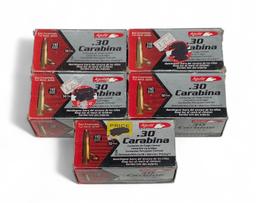 NIB 250rds. of 30 Carbine 110gr FMJ Aguila Ammunition