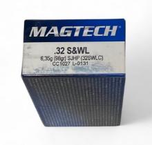 NIB 50rds of .32 S&W Long 98gr. SJHP Magtech Ammunition