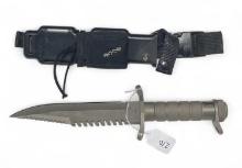 Sought-After Buck 184 USA Survival Knife with Sheath and Compass