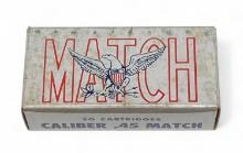 NIB 50rds. of .45 ACP 230gr. BALL-Match Grade M1911 Olin Corporation Ammunition