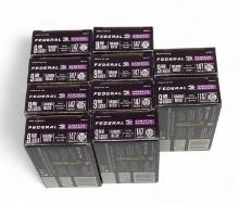 NIB 500rds. of 9mm 147gr. Synthetic Jacket Federal Syntech Training Match Ammunition