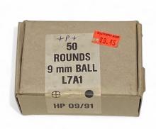 NIB 50rds. of 9mm BALL L7A1 British Military Surplus Ammunition