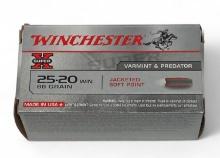 NIB 50rds. of .25-20 WIN. 85gr. Jacketed SP Winchester Varmint and Predator Ammunition