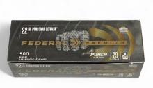 NIB 500rds. of .22 LR 29gr. FN Federal Premium Personal Defense Ammunition