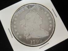 Rare 1798 Heraldic Eagle Reverse Silver Dollar