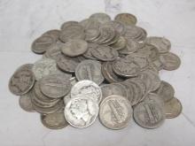 Lot of (100) Mercury Dimes