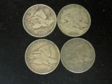 (4) Flying Eagle Cents