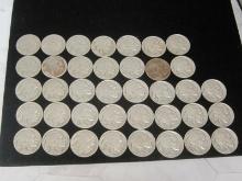 (38) Buffalo Nickels