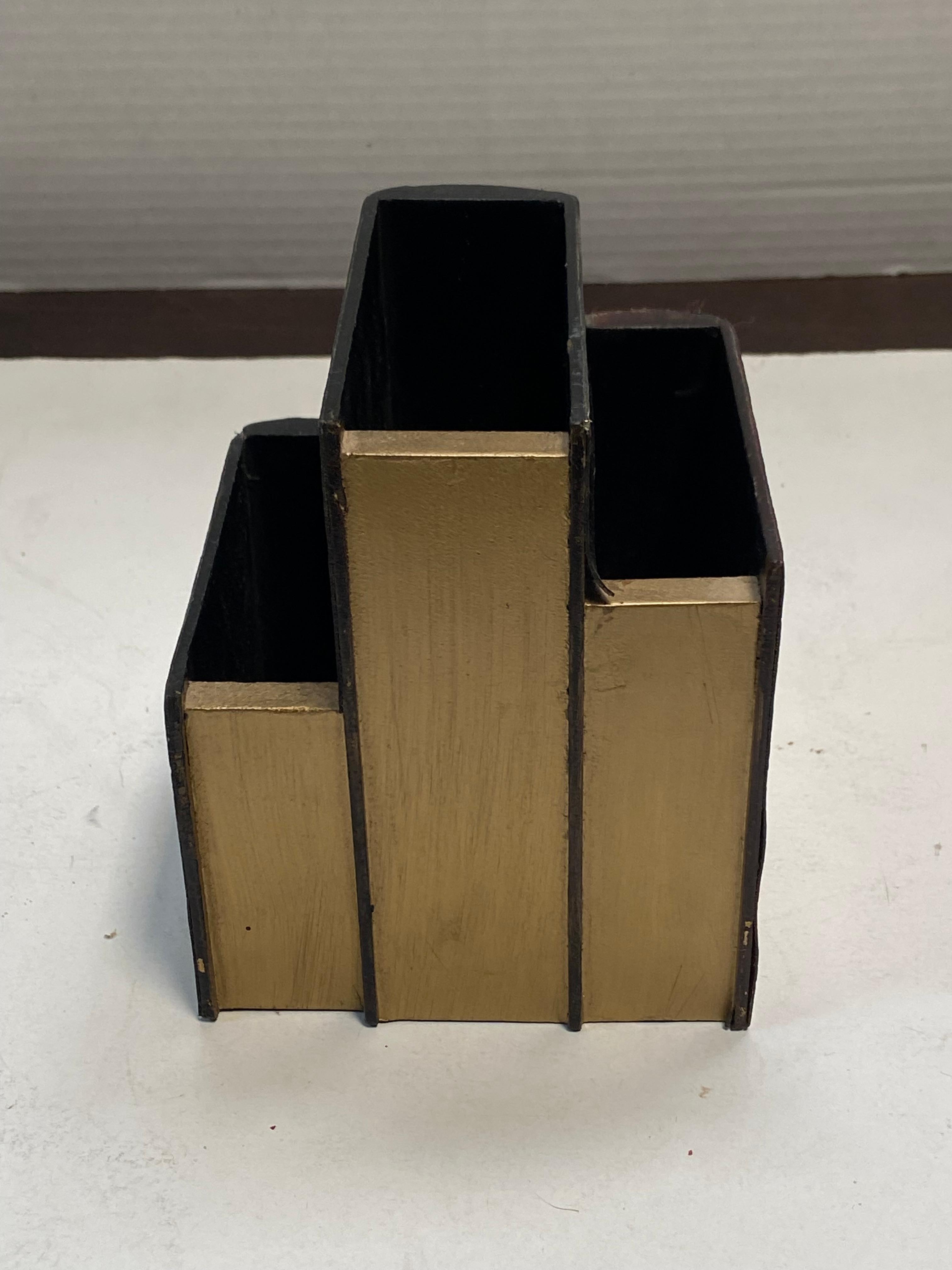 Decorative Wood Book Divided Container.