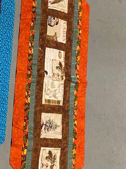 Table Runners, Placemats and Tablecloths Lot.