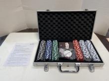 Poker Set in Metal Carrying Case.