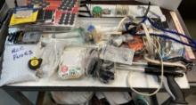 Box Lot-Fluorescent Light, Bulbs, Screws, Gadgets, Etc.