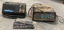 Campbell Hausfeld AirXpress Portable Air Compressor and Schumacher Battery Charger.
