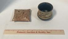 Pottery Art Object "Hot Friend"  and Pottery Jar Quilters Make Better Comforters.