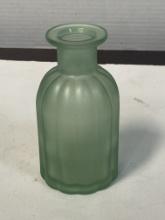 Green Art Decor Vase and Burleigh Ware Ironstone Vase From England.