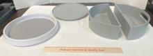 Two Lazy Susan's. One with Removable Sides.