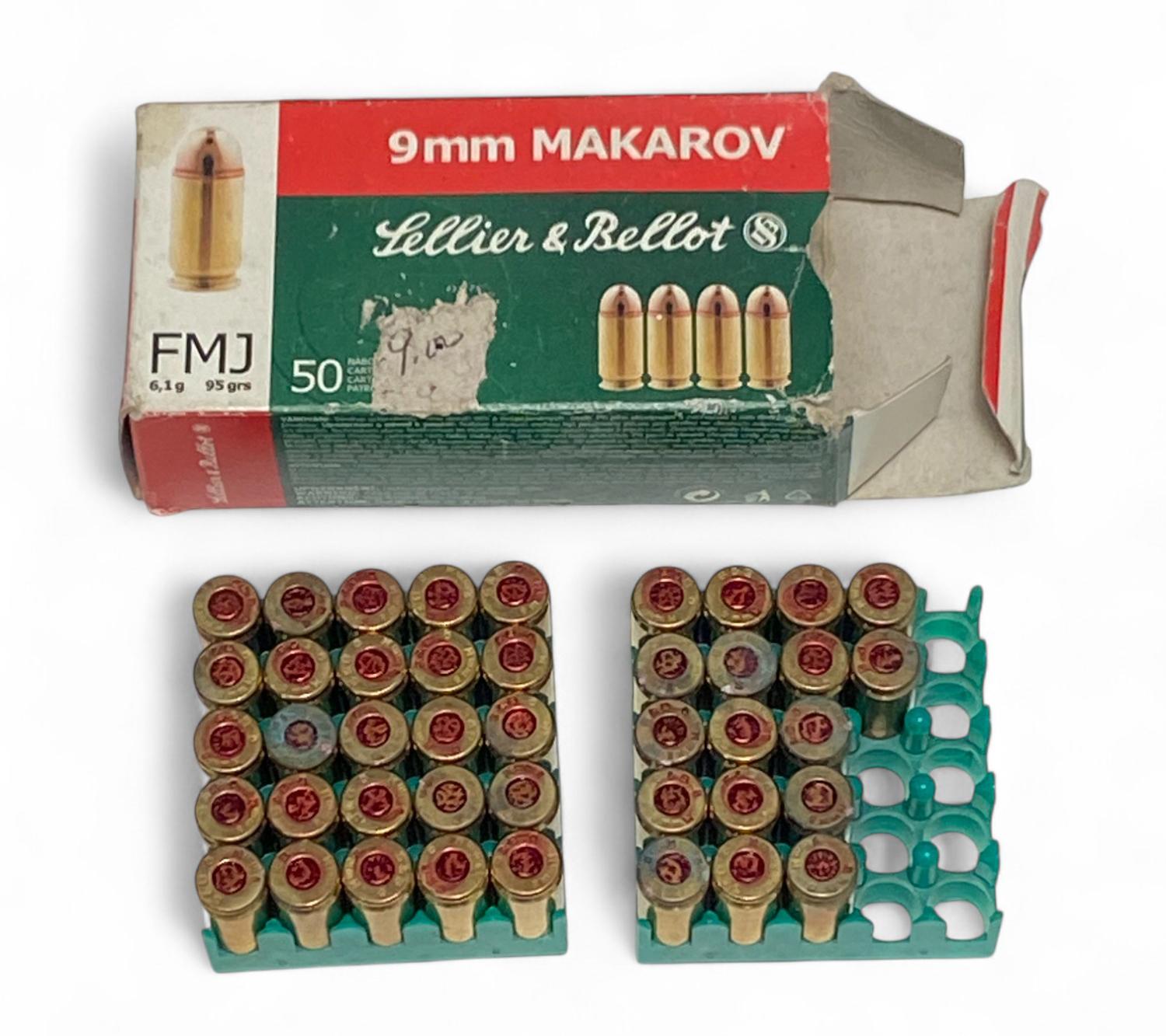 NIB Vintage and Collectible 188rds. of 9x18mm MAKAROV Ammunition 
