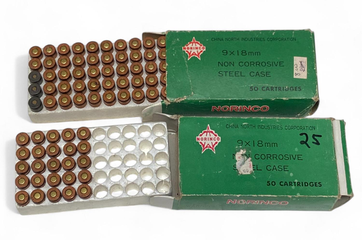 NIB Vintage and Collectible 188rds. of 9x18mm MAKAROV Ammunition 