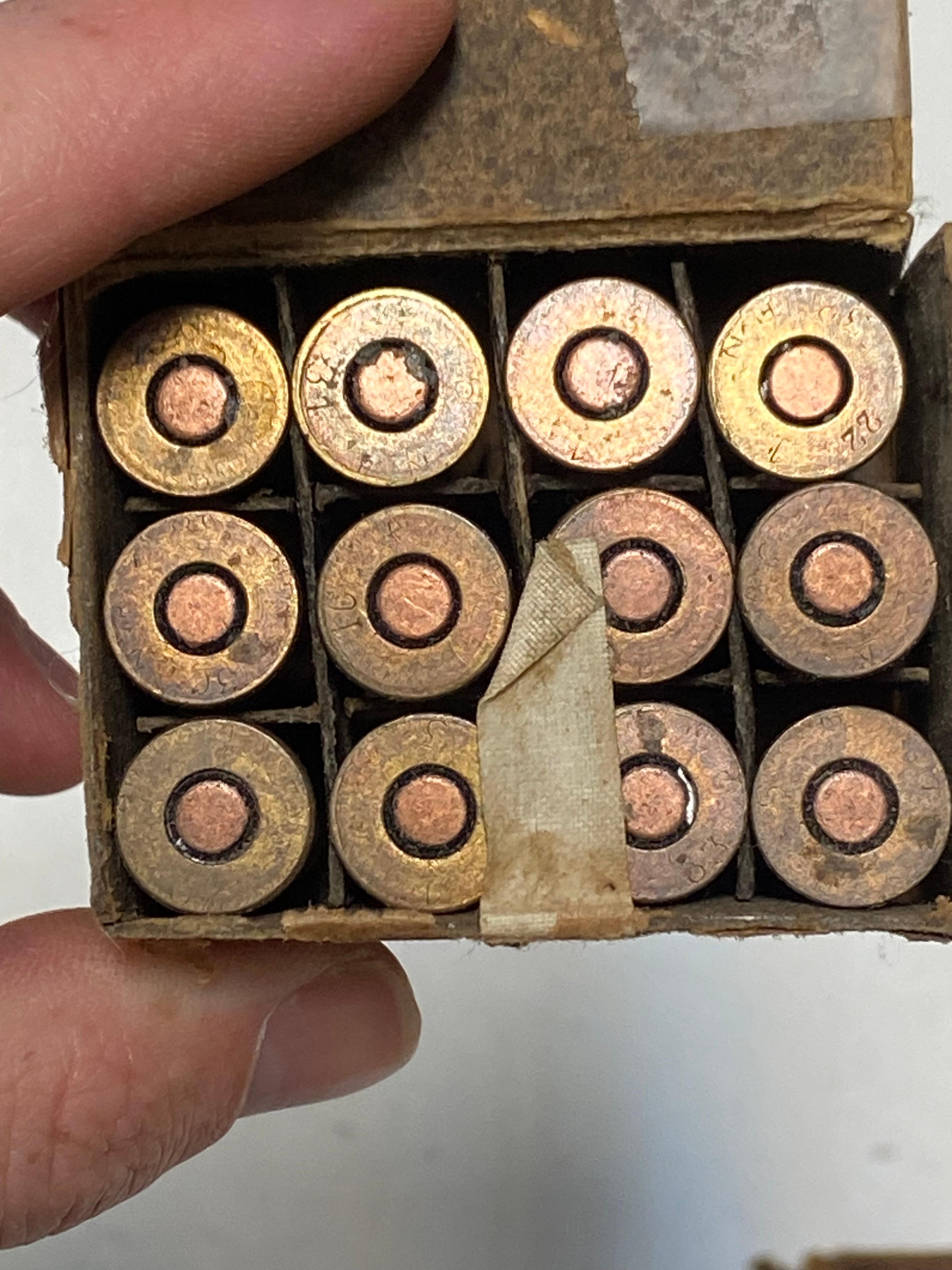 18rds. of Collectible 9.4x27r Dutch Revolver Ammunition 