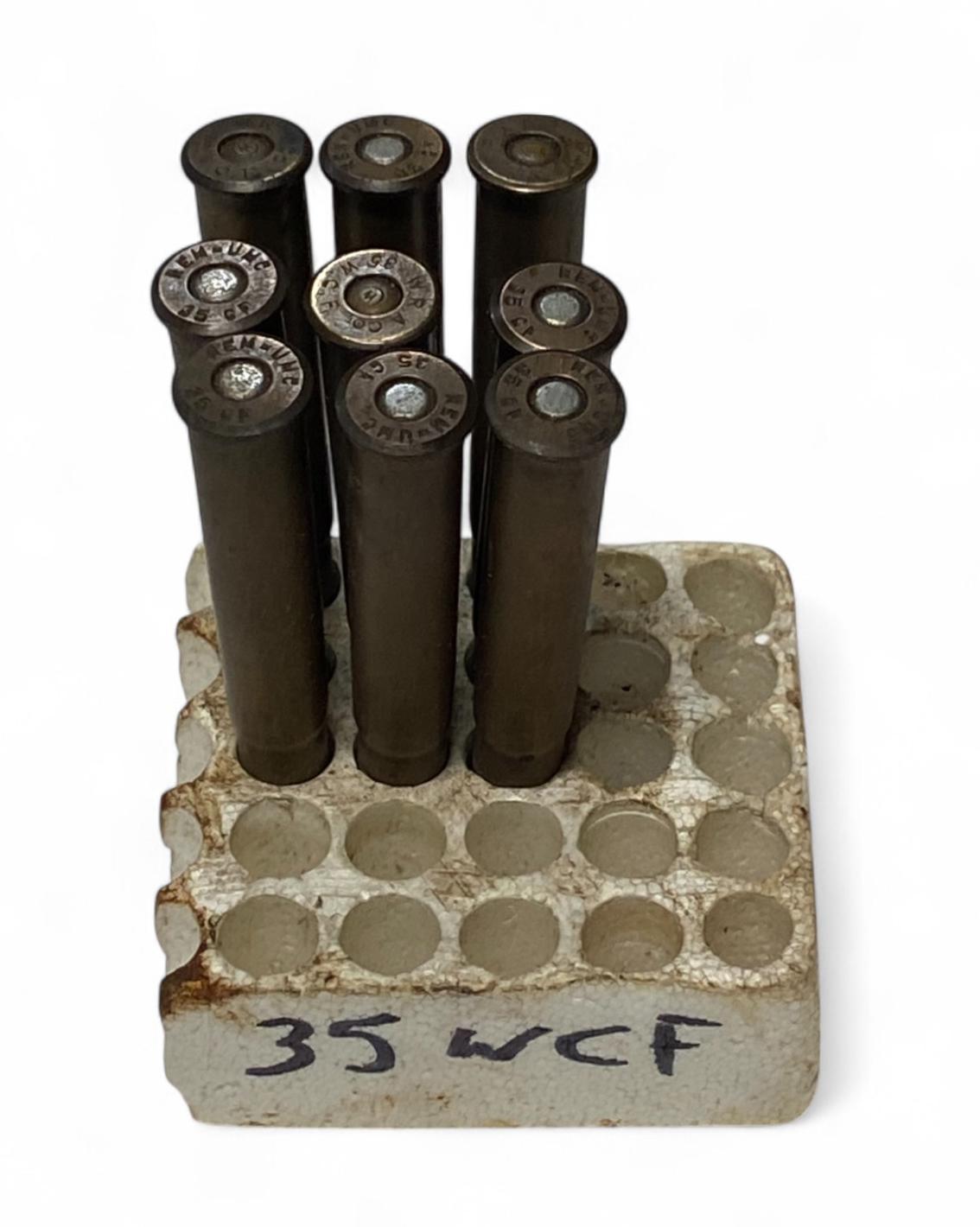 6rds. of .35 CF and 3rds. of .35 W.C.F. Factory Ammunition - Collectible