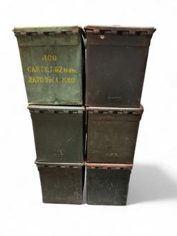 Lot of (6) .50Cal Ammo Cans *LOCAL PICKUP ONLY*