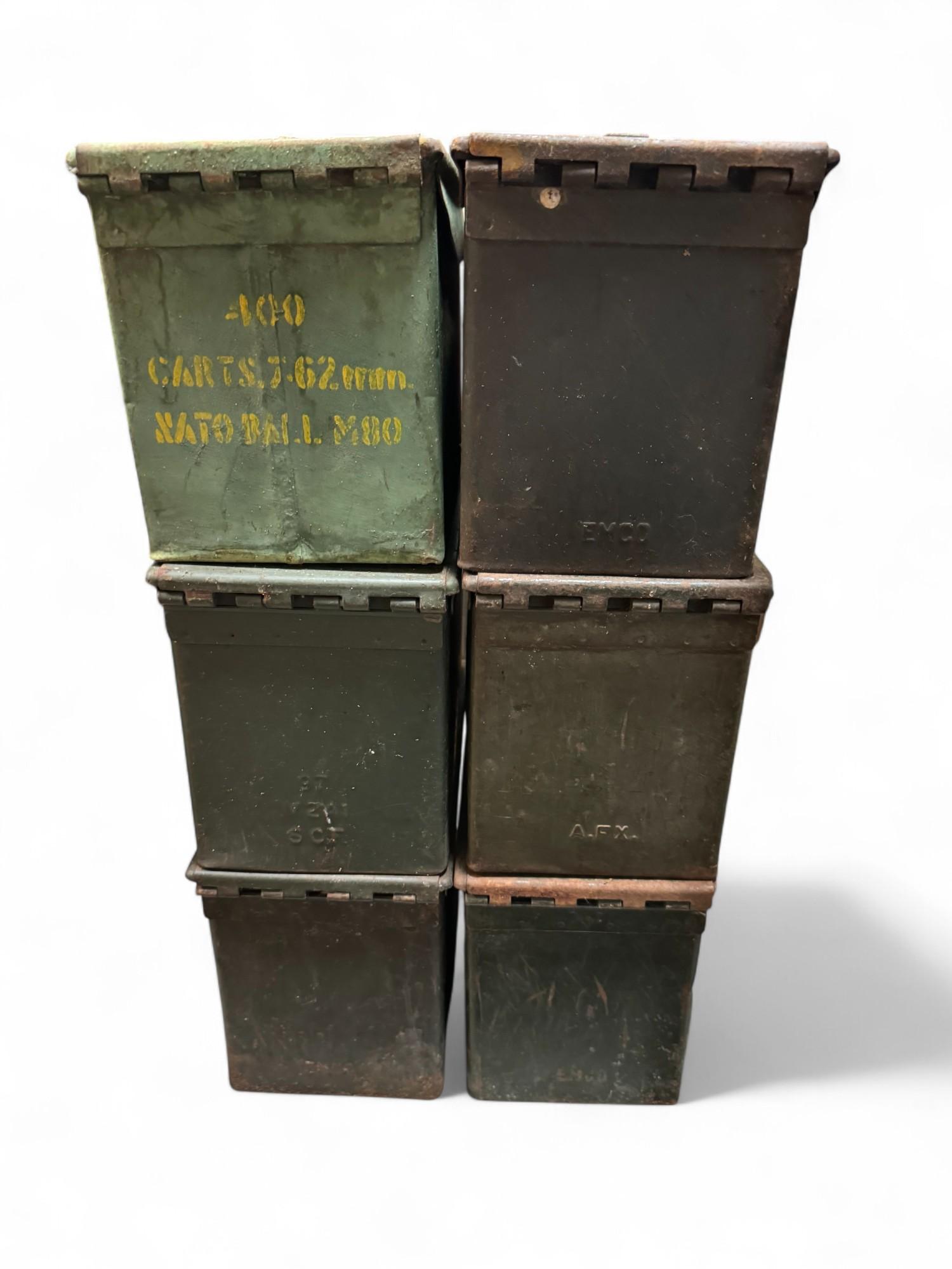 Lot of (6) .50Cal Ammo Cans *LOCAL PICKUP ONLY*