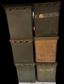 Lot of (6) .50Cal Ammo Cans *LOCAL PICKUP ONLY*