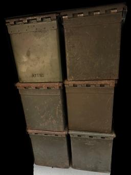 Lot of (6) .50Cal Ammo Cans *LOCAL PICKUP ONLY*