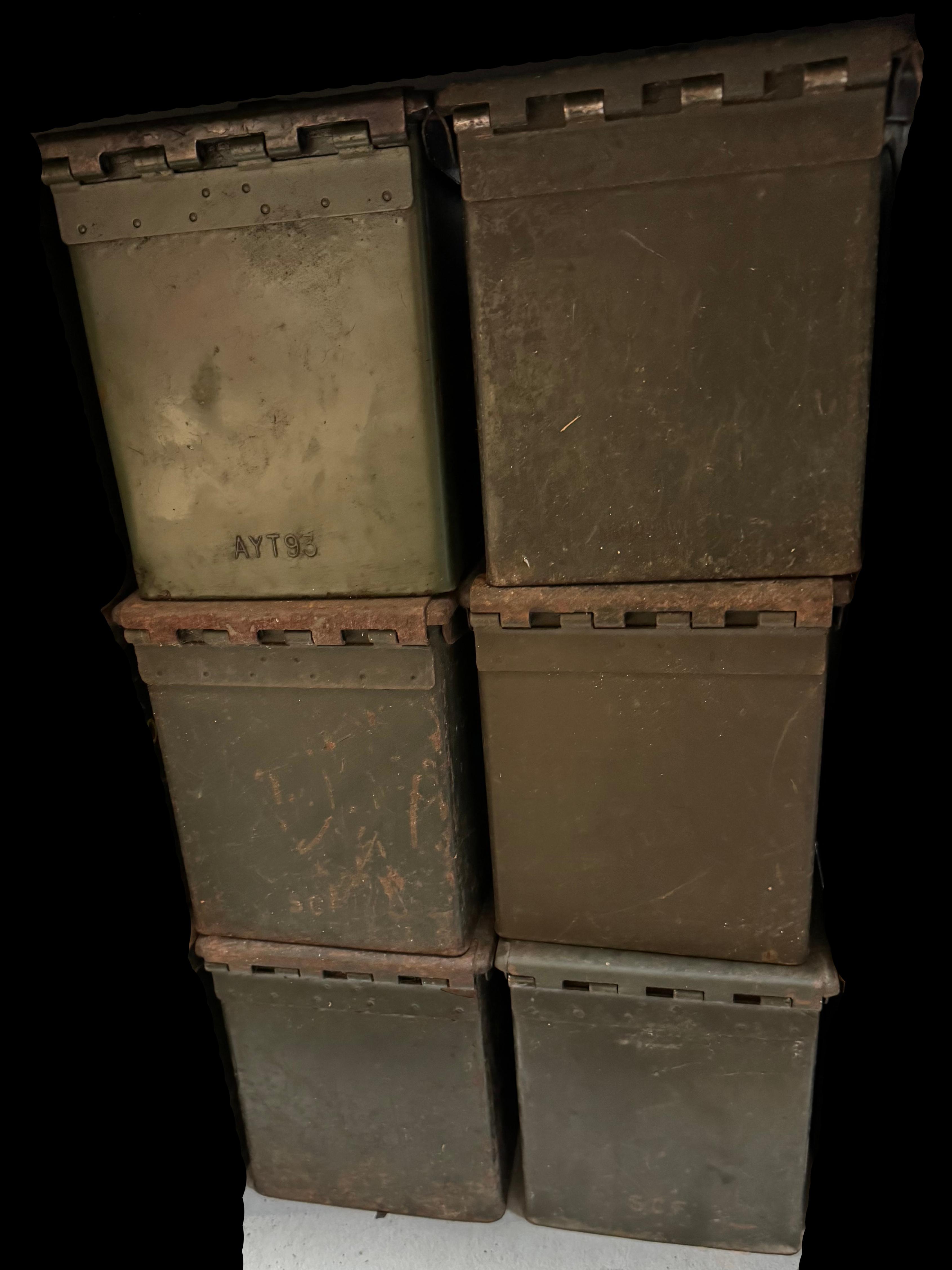 Lot of (6) .50Cal Ammo Cans *LOCAL PICKUP ONLY*