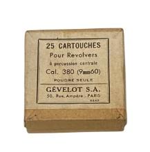 NIB Collectible 24rds. of .380 CAL. Gevelot Ammunition 