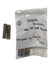 5rds. of Collectible .358/44 Invicta (aka .44 COLT Invicta) Factory Ammunition 