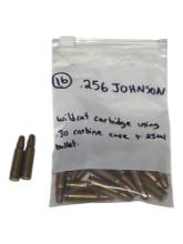 16rds. of Collectible .256 JOHNSON Wildcat Ammunition
