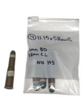 4rds. of Collectible 11.15x58mmR Factory Ammunition