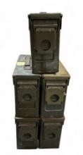 Lot of (5) .30Cal Small Metal Ammo Cans *LOCAL PICKUP ONLY*