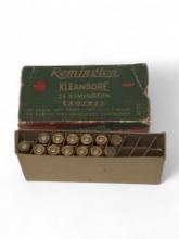 NIB 13rds. of Vintage Collectible .25 REMINGTON 117gr. SP Remington Kleanbore Ammunition 