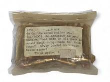 25rds. of .218 BEE 46gr. JHP Ammunition 