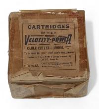 Vintage 9rds. of MSA Cable Cutter Model-X Ammunition 