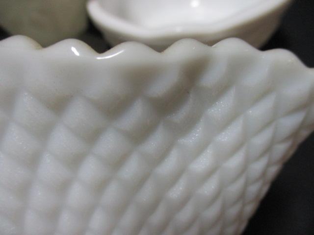 Milk Glass Lot, Eight Sherbet's, Four Bowls, and Lidded Compote.