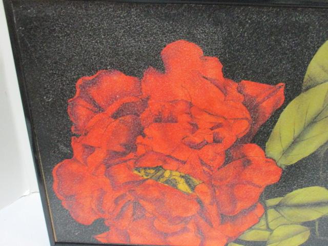 Pair of Wood Box Framed Floral Pictures.