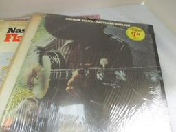 16 Vintage Vinyl LP Bluegrass Albums:Doc Watson, Bill Monroe, Wilburn Brothers, Etc.