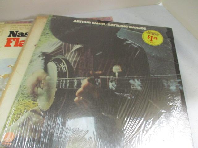 16 Vintage Vinyl LP Bluegrass Albums:Doc Watson, Bill Monroe, Wilburn Brothers, Etc.