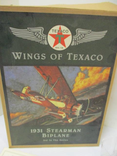 1931 Steadman Biplane Wings of Texaco in Original Box. ERTL 1995. COA.