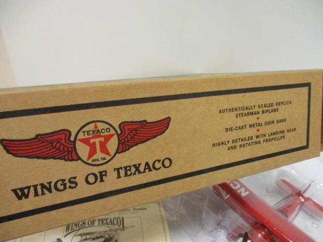 1931 Steadman Biplane Wings of Texaco in Original Box. ERTL 1995. COA.