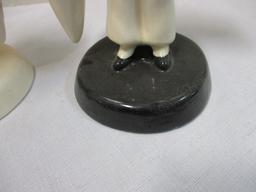 Pair Vintage Toy Ming Bud Vases. Signed Vilas.