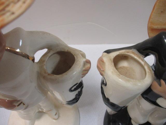 Pair Vintage Toy Ming Bud Vases. Signed Vilas.