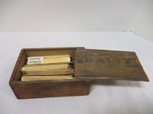 Vintage Wooden Storage Box, O'Brien's Daisy Absolutely Boneless Codfish.