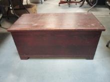 Vintage Heavy Wood Blanket Chest.