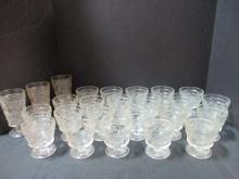 Twenty Two Sherbet Glasses and Three Tea Glasses.