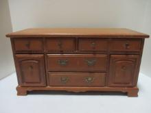 Eight  Drawer Wood Jewelry Box.